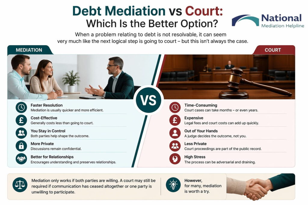 Debt Mediation vs Court: Which Is the Better Option Hastings