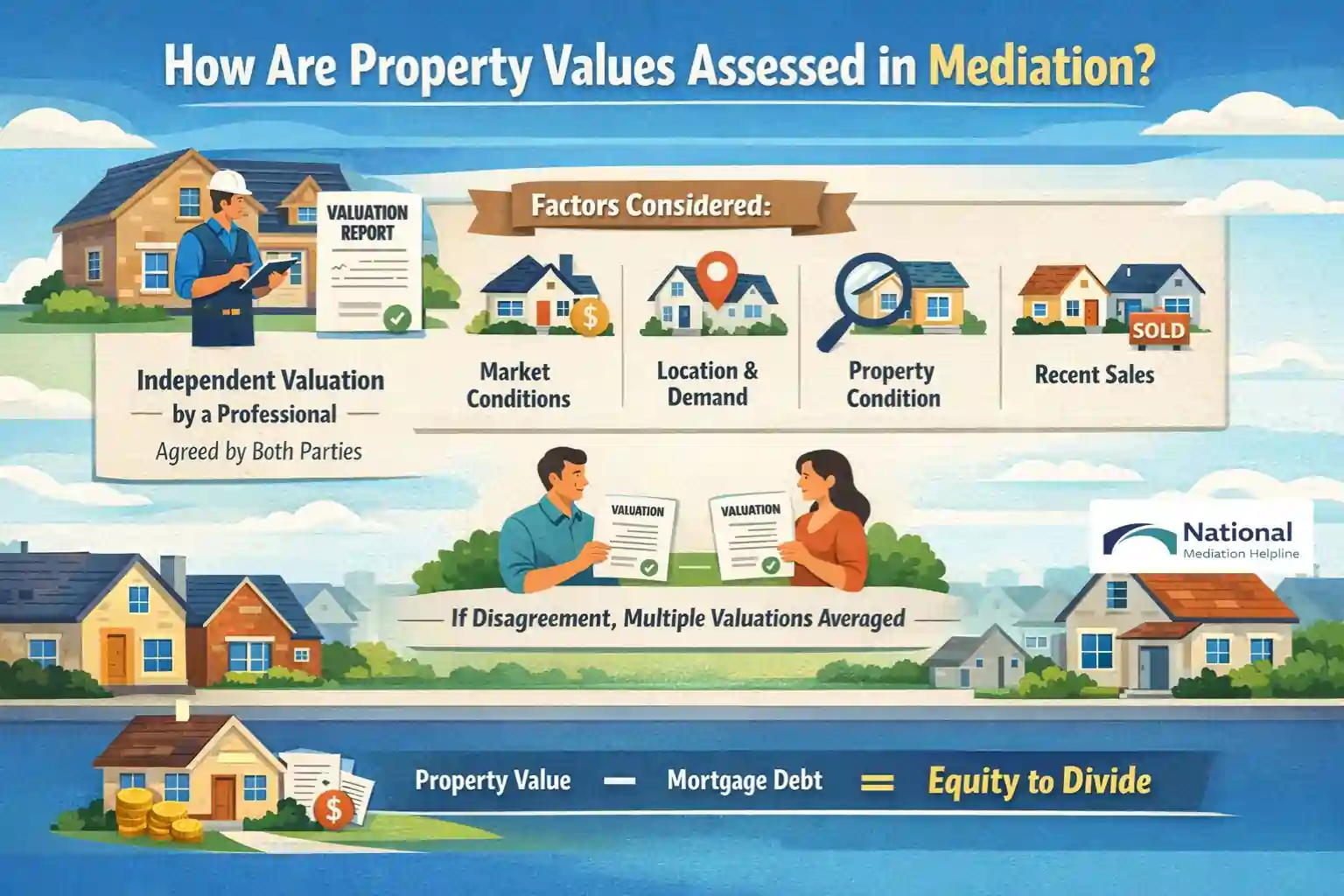 How Are Property Values Assessed in Mediation Hastings?