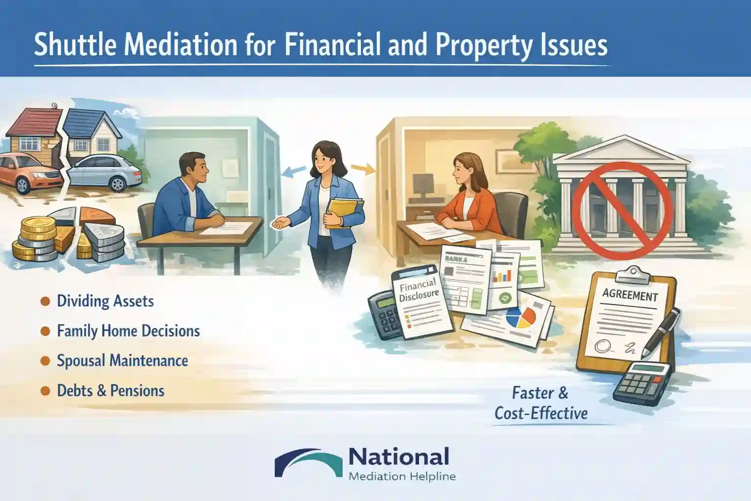 Shuttle Mediation for Financial and Property Issues Hastings