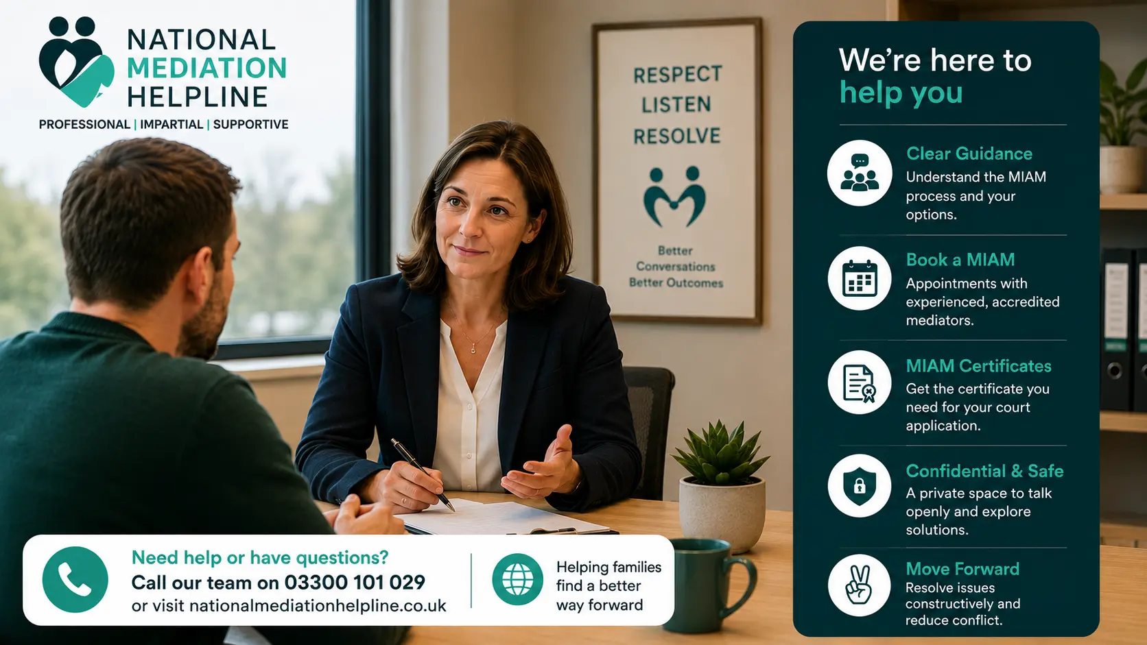 MIAM Exemptions Explained National Medaition Helpline UK Hastings